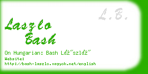 laszlo bash business card